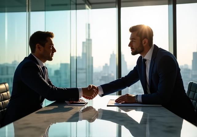 Professional legal consultation in a modern London office
